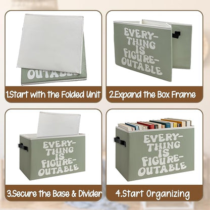 Everything Is Figureoutable Inspirational Storage Basket - Image 4