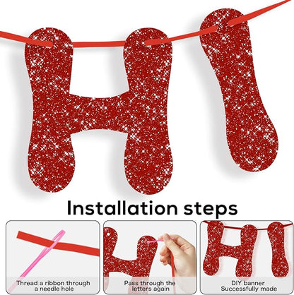 116PCS DIY Banner Customizable Birthday Banners Graduation Banner Custom Party - Image 3
