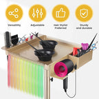 Hair Salon Carts, Champagne Gold Salon Tray for Hair Stylist, Multi-Function Salon Tray, Salon Station(with Wheels), Large Size and Robust,Corrosion-Resistant Adjustable Color Tray.