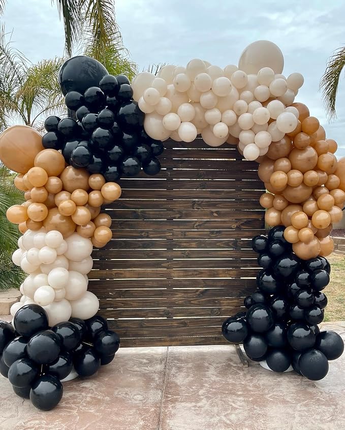 Black and Brown Balloons Arch Kit - Image 7