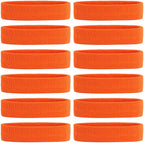 ONUPGO Sweatband Headbands for Men & Women -12PCS Sports Headbands Moisture Wicking Athletic Cotton Terry Cloth Headband for Tennis,Basketball,Football,Gym,Working Out