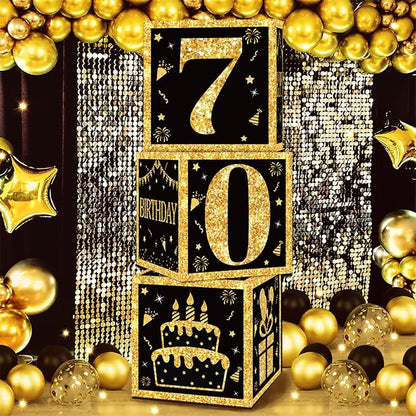 DataMoon 70th Birthday Decorations Boxes - Image 3