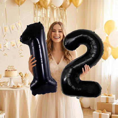 Number 12 Balloon Foil Mylar Balloons - Image 2