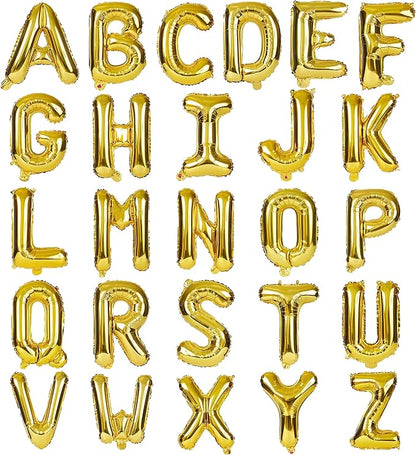 LIOZEOKUN Letter Balloons 16 Inch Mylar Foil Alphabet Letter A-Z Balloons Set by LIOZEOKUN