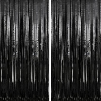 Crosize 8 Pack 3.3 x 9.9 ft Foil Fringe Streamer Backdrop, by Crosize