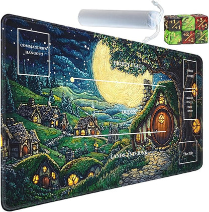 for TCG Playmat with Zones, Non-Slip Rubber Bottom Trading Card Game Mat with by Unknown