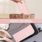 Hot Tools Organizer Heat Resistant Mat Case Hair Tools Holder Travel Bag Portable Hair Styling Tools Cover Pouch for Curling Iron,Flat Iron,Hair Straightener (Pink)