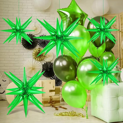 10 Pcs Star Balloons Explosion Balloons Foil Cone Balloon Magic - Image 3