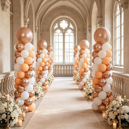 Champagne Gold Balloon Column Stand Kit 2 Sets - Image 2