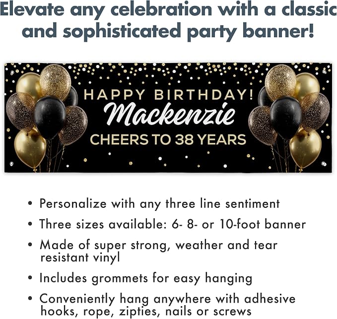 Let’s Make Memories Personalized Celebration Banner - Image 3