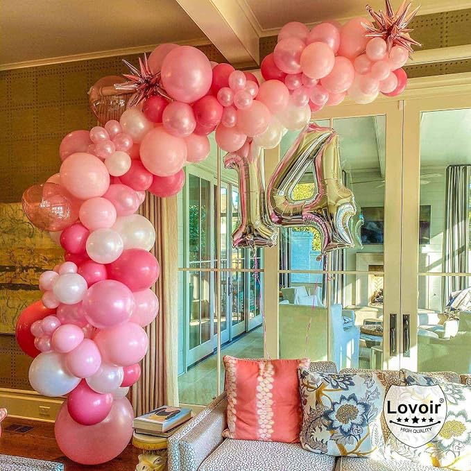 Silver 14 Number Balloons, 40 Inch Giant Number 14 Balloons Foil Mylar Helium - Image 5