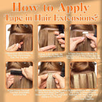 Full Shine Tape in hair Extensions Invisible Virgin Color 1 Black 10Pcs Injected Tape in Real Human hair Extensions Silky Straight Seamless Skin Weft 22 Inch Natural 25Gram Add Length for Wedding