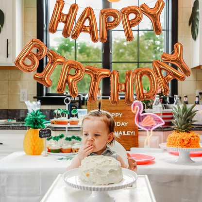 TONIFUL Orange Letter Balloons 2 Set 16 Inch A-Z Custom Alphabet Banner | 52 - Image 5