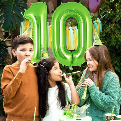 Green Number 0 Balloon 40 Inch, Big Large Foil Helium Number Balloons, Jumbo - Image 4
