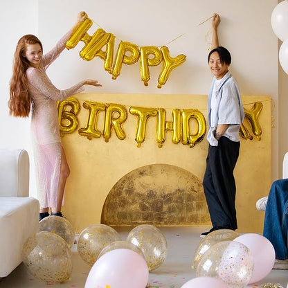 Happy Birthday Balloons Banner, Foil Balloon Personalized Name Letters Balloons - Image 5