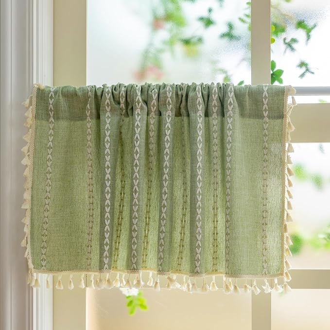 Sutuo Home Boho Short Valance Curtains - Image 6