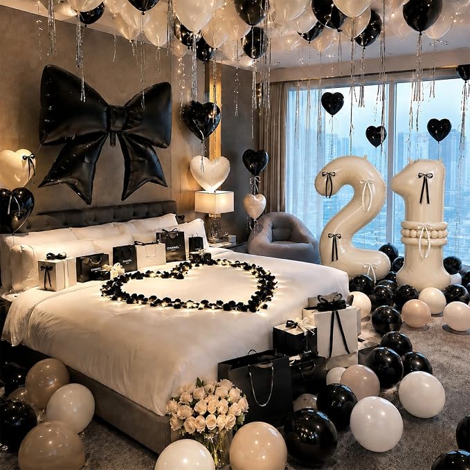 Cream 21 Number Balloon 40 Inch, 21st Birthday Decorations - Image 5