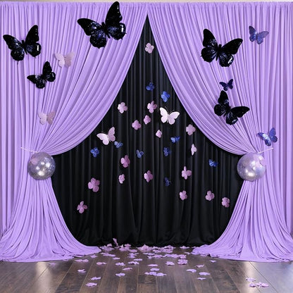 10x12 Lavender Backdrop Curtains - Image 5