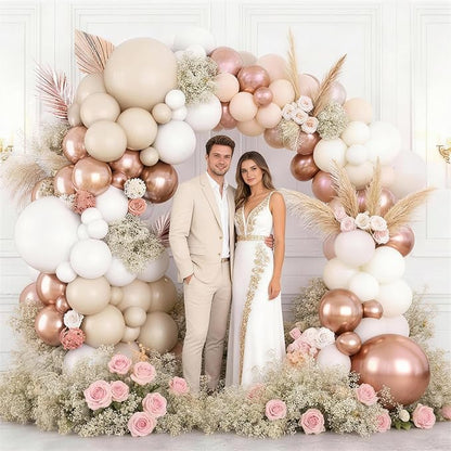 White Sand Balloon Arch Kit, Boho Balloon Garland - Image 3