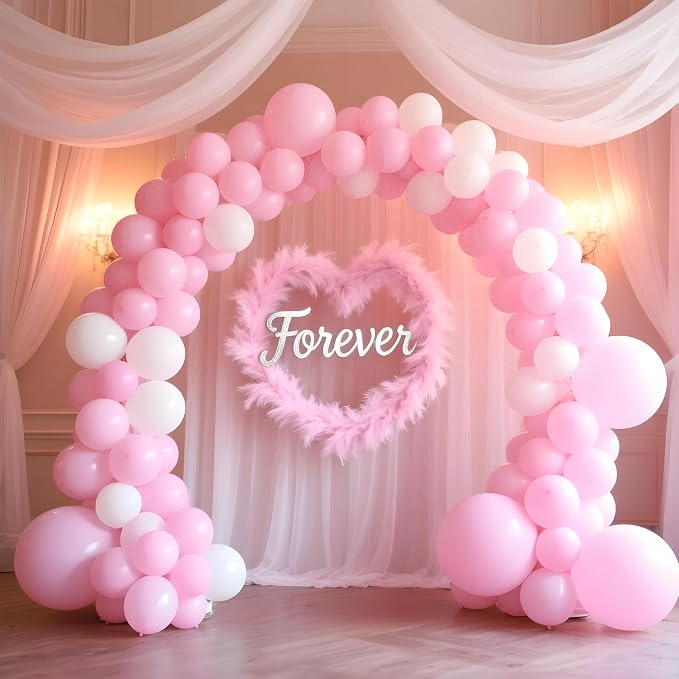 Awenztech 120pcs 5 inch Light Pink Latex Balloons | Baby Shower, Bridal Shower - Image 7
