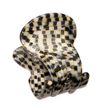 France Luxe Mini Oval Claw Clip - Classic - Opera Silver