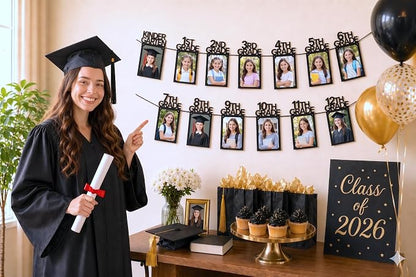 PartyHooman Graduation Photo Banner K-12, Kindergarten to 12th Grade - Image 6