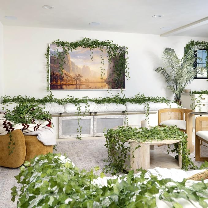 48 Pcs 336Ft Artificial Ivy Fake Vines, Ivy Garland Greenery Garland Fake - Image 8