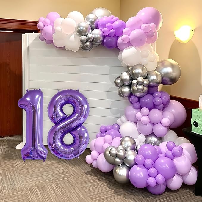 Purple 16 Balloon Number, 40 Inch Number 16 Balloon Big Foil Mylar Helium - Image 5