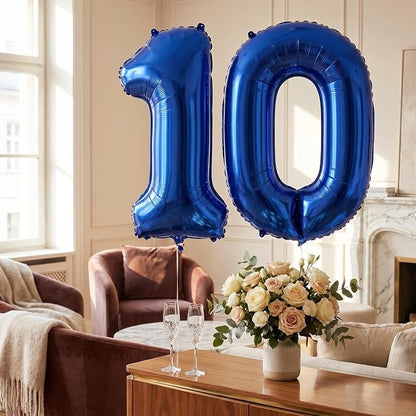 Number 10 Balloon Foil Mylar Balloons - Image 3