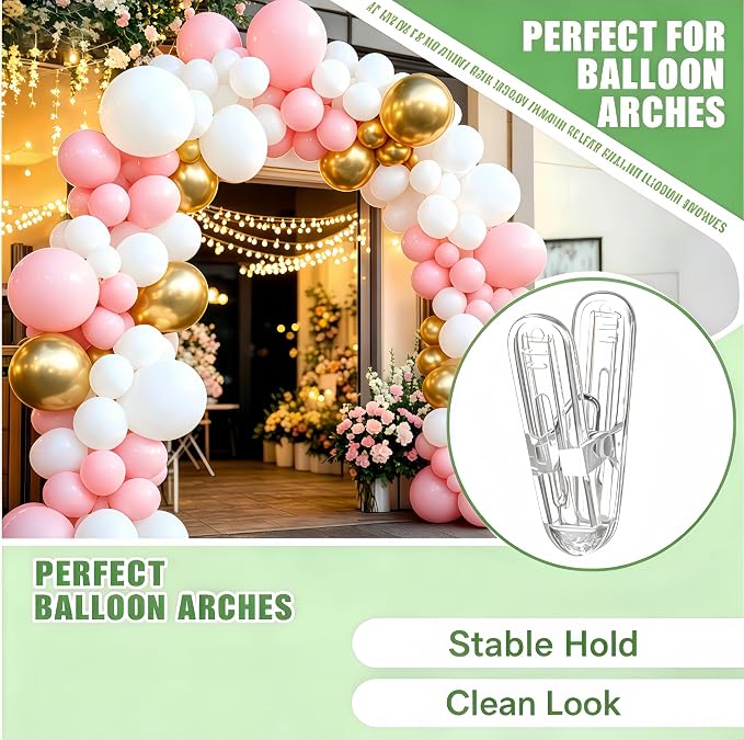 18 Pack Balloon Arch Clips, 2.4'' Plastic Clips Supplies - Image 6