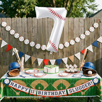Jenaai Baseball Number 7 Balloons 40 Inch Baseball Theme Birthday Party - Image 4