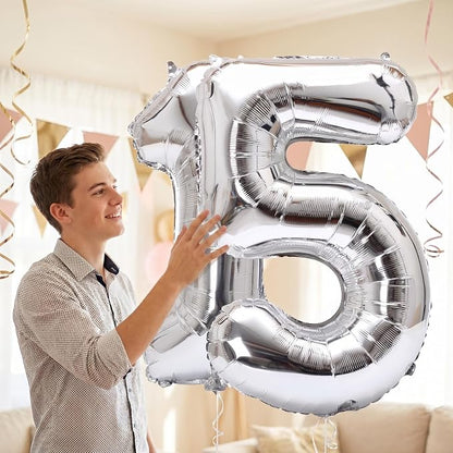 YPSelected 32 Inch Large Foil Helium Number Balloon Birthday Wedding Party 0-9 - Image 3
