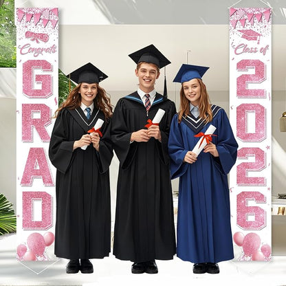 COHIE Congrats Grad Class of 2026 Porch Banner a Set of 2 - Image 5