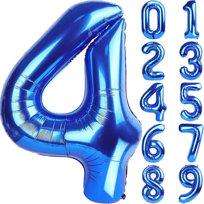 Number Balloons Navy Blue Balloons by United-UnicornsParty