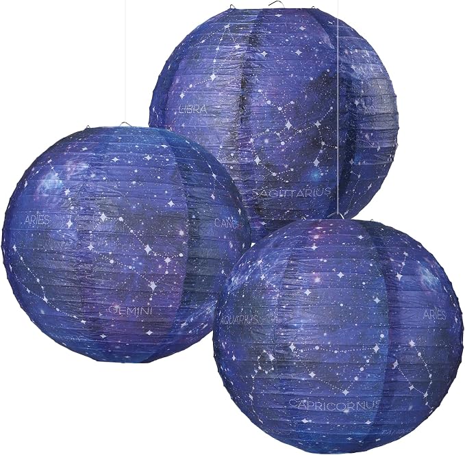 3pcs Galaxy Paper Lanterns by Fontien