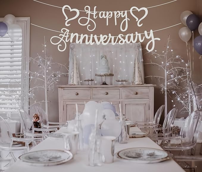 Pre-Strung Happy Anniversary Banner - Image 8