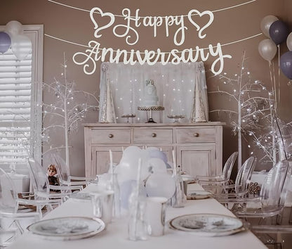 Pre-Strung Happy Anniversary Banner - Image 8