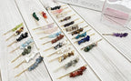 Crystal Hair Pins Gemstone Jeweled Bobby Pin Decorative Hair Accessories for Women Colorful Hairpins Set of 15