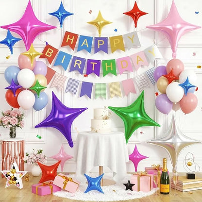 Colorful Star Balloons, 26 Inch and 10 Inch Stars Shaped Balloon - Image 6