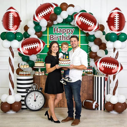 American Football Balloons 12pcs 20 inches Rugby Ball Balloon Football Party - Image 4