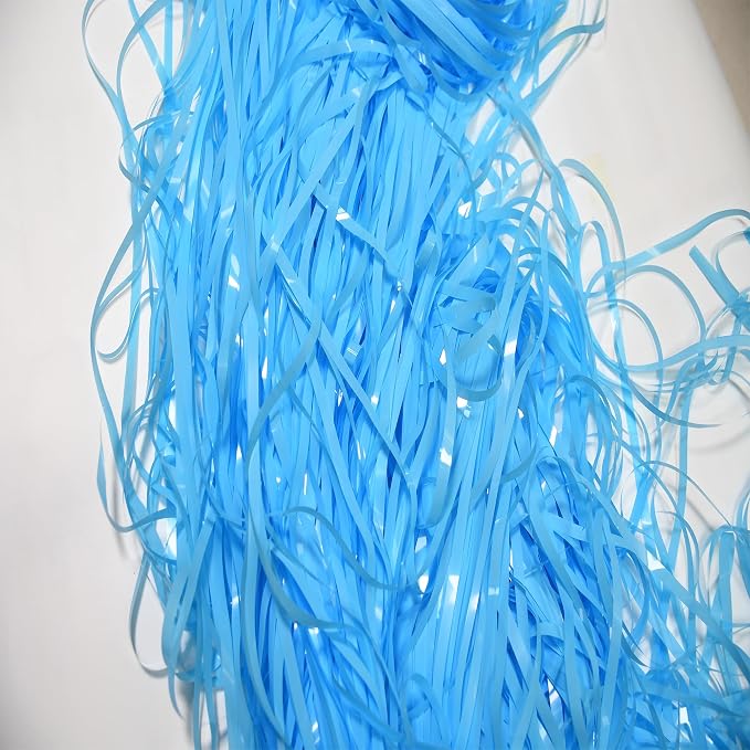 BRAVESHINE Pastel Blue Fringe Curtains Party Streamers Backdrop | 2 Pack | - Image 9