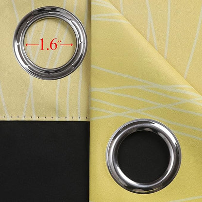 Yellow and Purple Ombre Blackout Curtains 45 Inch Length 2 Panels, Full Room - Image 7