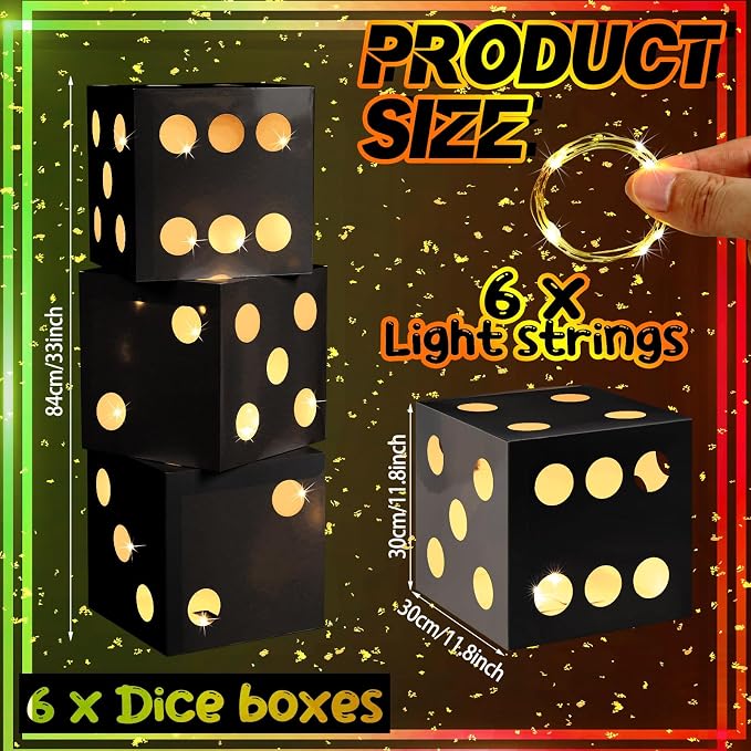 Motipuns 6 Pcs Lighted Dice Boxes - Image 2
