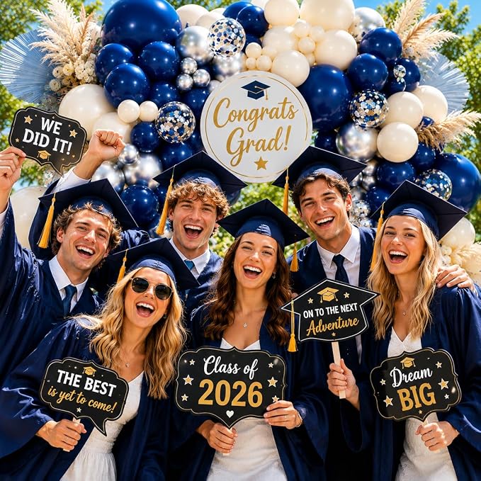 154Pcs Navy Blue Silver Balloons Garland Arch Kit - Image 6