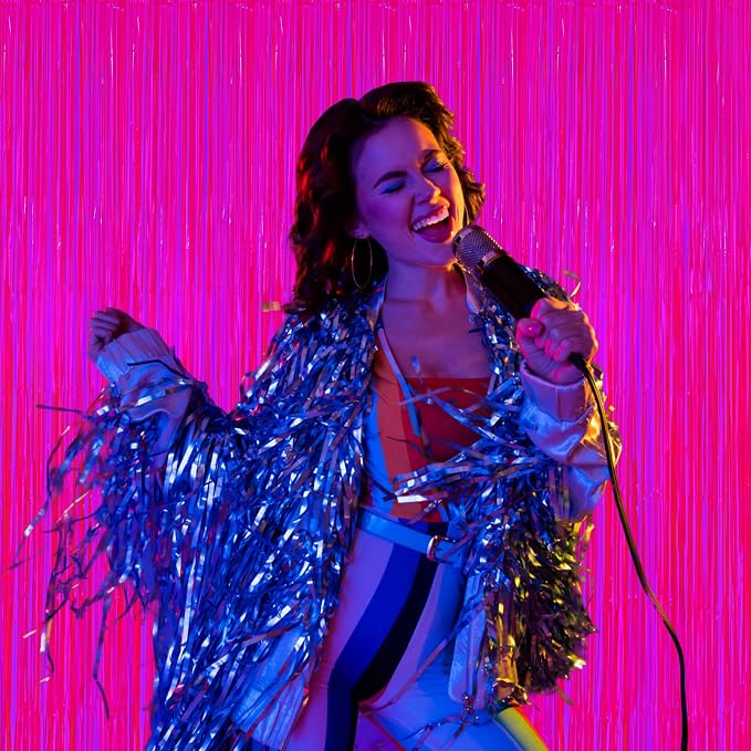 2 Pack Glow in The Dark Party Streamers, Neon Party Decorations Fluorescent - Image 2