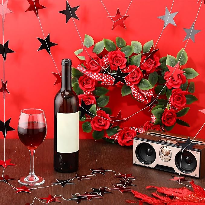 Patelai Glitter Star Garland Banner 2026 Graduation Decor 130 Feet Star Hanging - Image 6