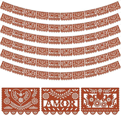 TaoBary 6 Pcs Papel Picado Mexican Wedding Cielito Lindo Party Decor 118 Feet by TaoBary
