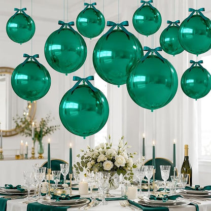 Dark Green Round Foil Balloons - Image 4