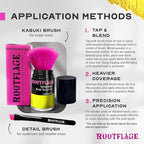 Temporary Hair Color, Fun Colored Hair Powder - Temporary Hair Dye, Root Concealer, Hair Texturizer, Kabuki Applicator with Detail Brush Included (Hello Yellow)