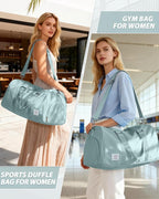 Gym Bag Womens,Travel Duffel Carry on Bag Sport Tote Bag Weekend Overnight Bag